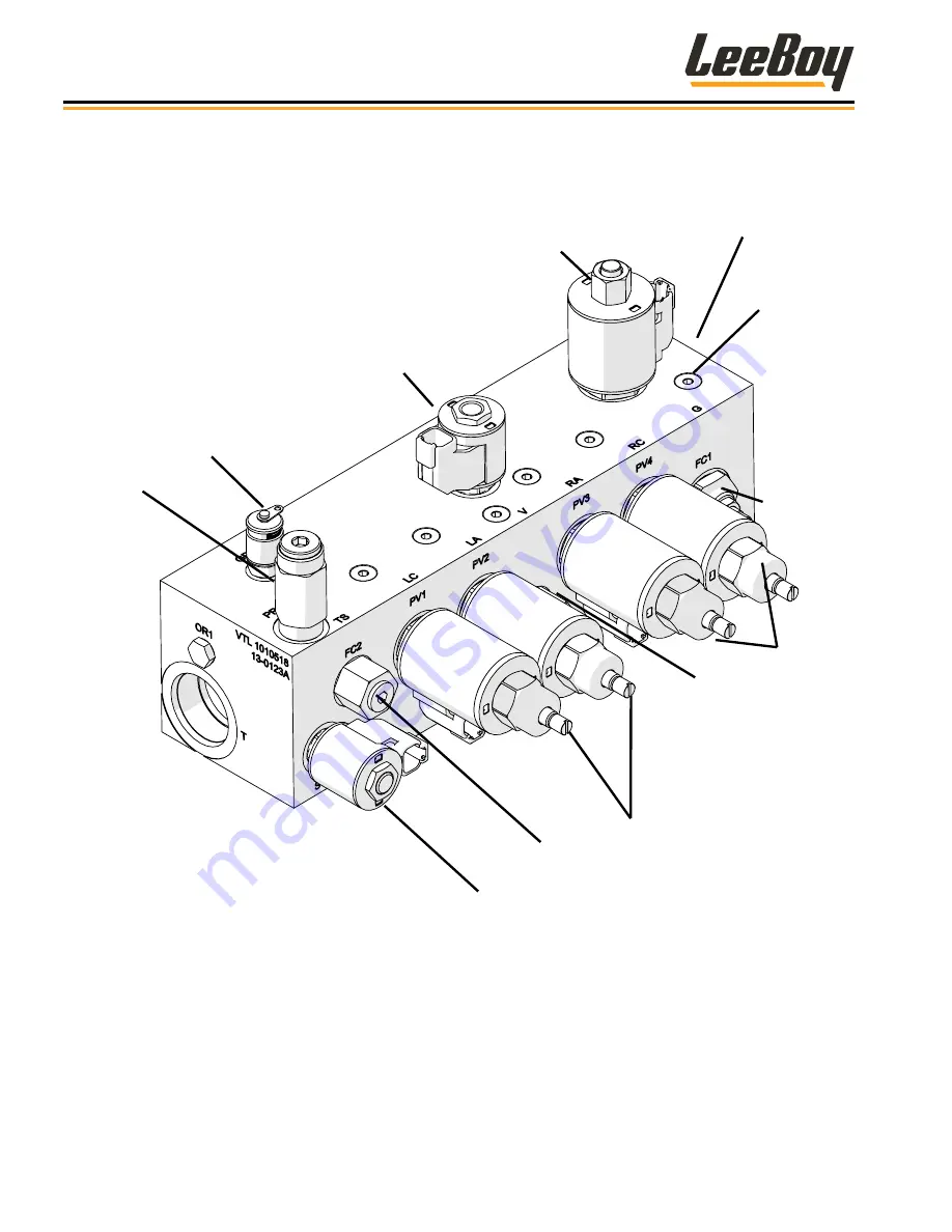 LeeBoy 8616B Operation, Service And Parts Manual Download Page 195