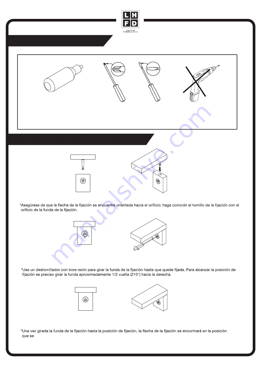 LEGACY HOME C1910162 Assembly Instructions Manual Download Page 6