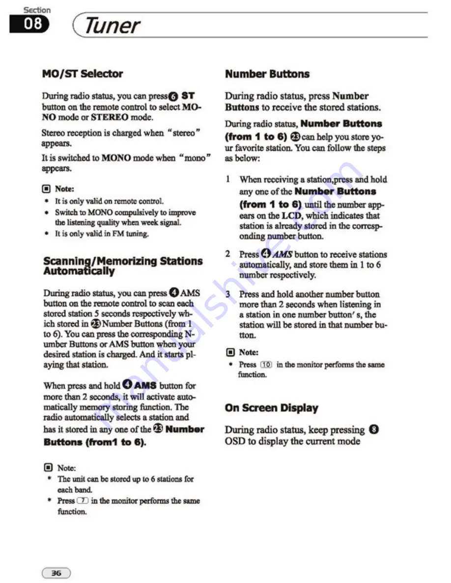 Legacy LDTSN7 Owner'S Manual Download Page 36