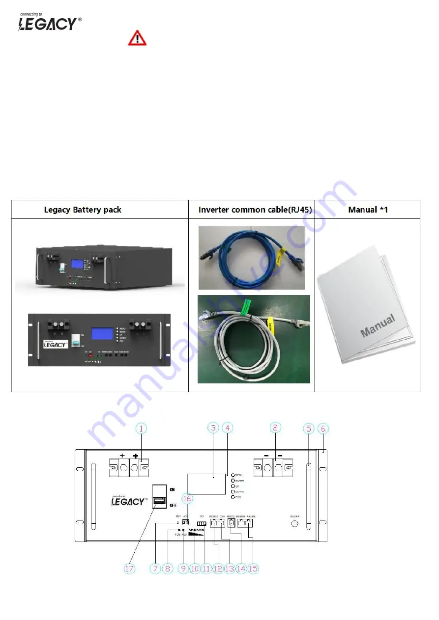 Legacy LEGACY24100 User Manual Download Page 6