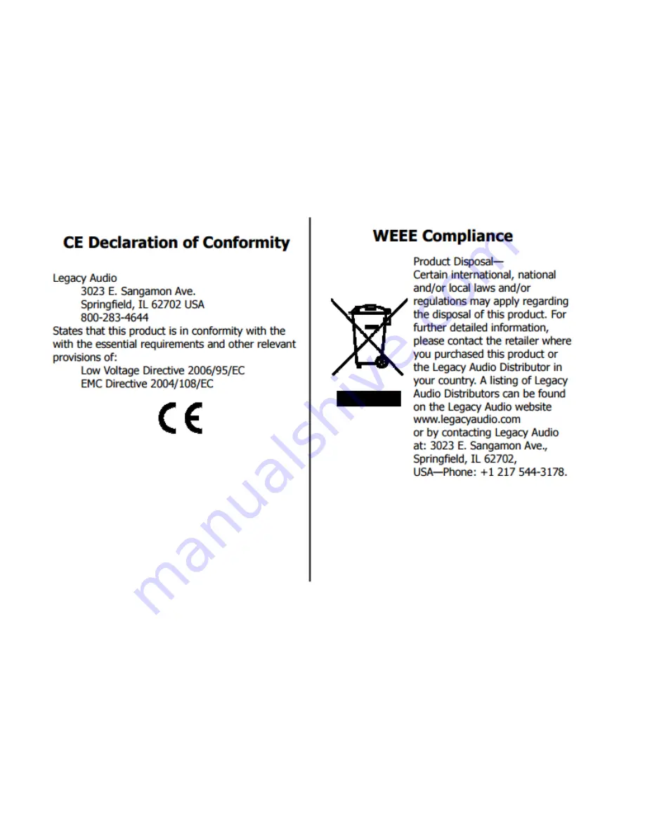 Legacy V System Owner'S Operating Manual Download Page 34