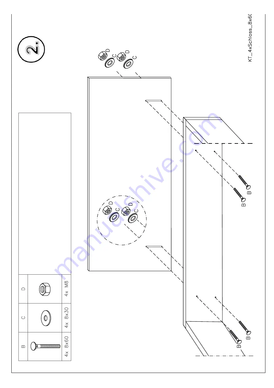 LeGer Home Galina Assembly Instructions Manual Download Page 6