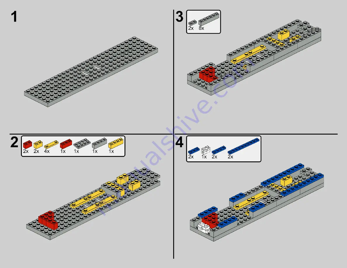 LEGO 10001/4558 Metroliner Скачать руководство пользователя страница 3