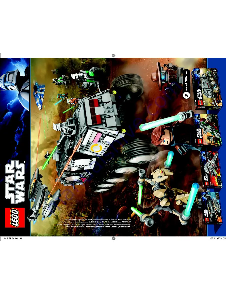 LEGO 10212 Star Wars Assembly Manual Download Page 84