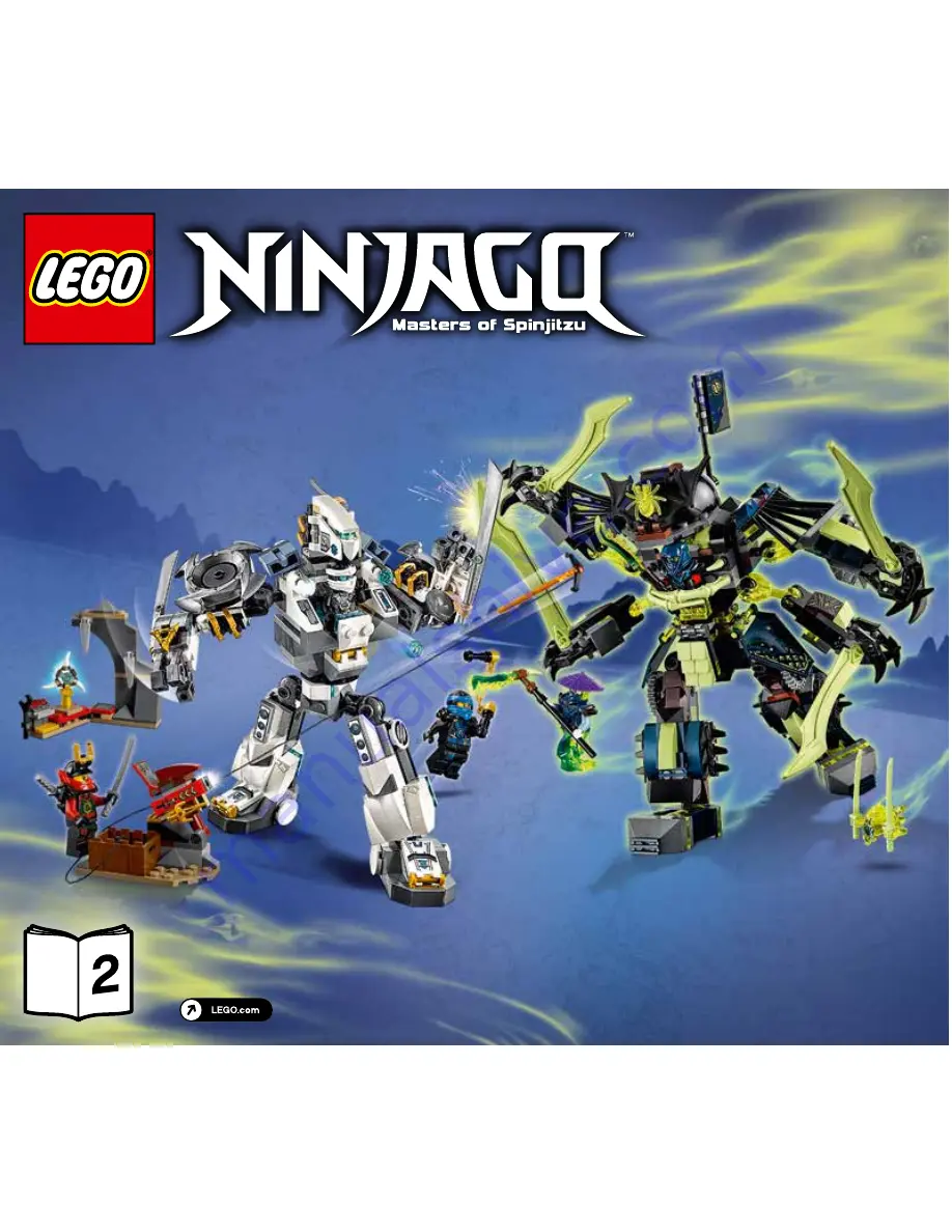 LEGO 70737 Ninjaga Assembly Manual Download Page 1