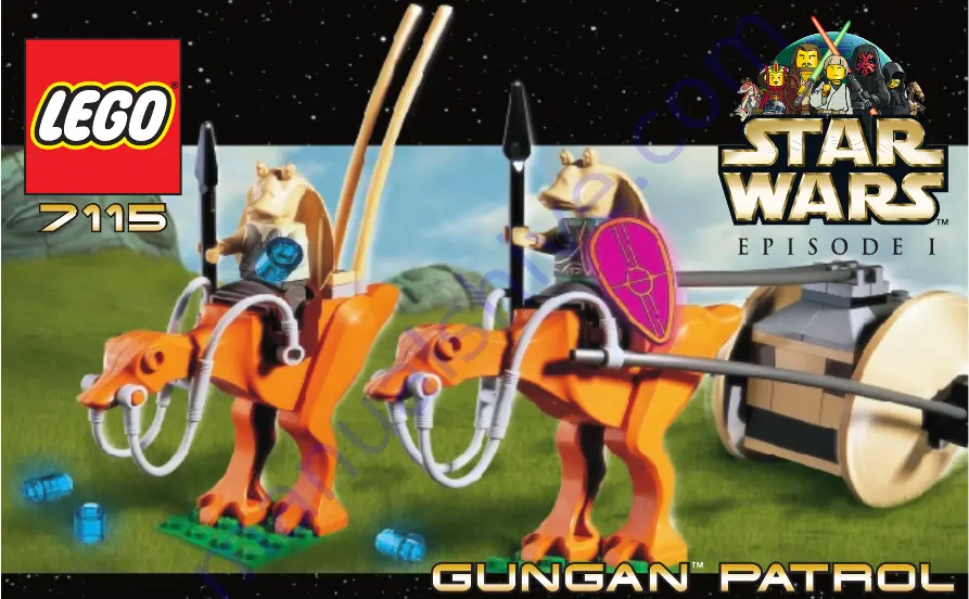 LEGO 7115 StarWars GunGan Patrol Assembly Manual Download Page 1