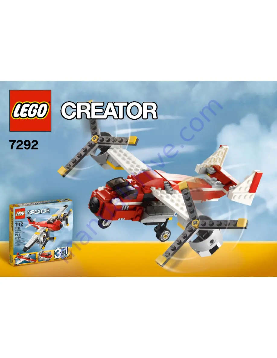 LEGO 7292 Creator Building Instructions Download Page 1