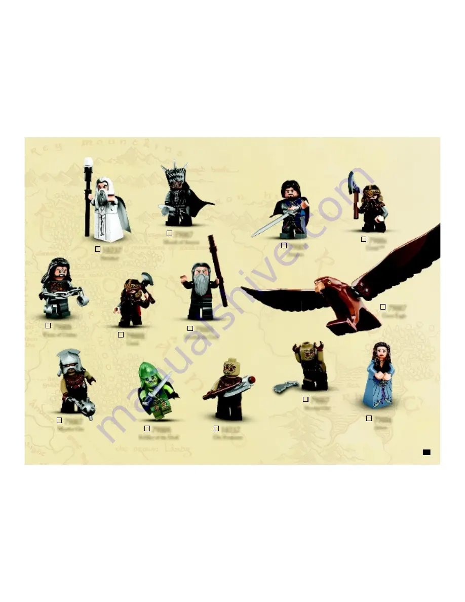 LEGO 79006 The Lord of the Rings Assembly Manual Download Page 65