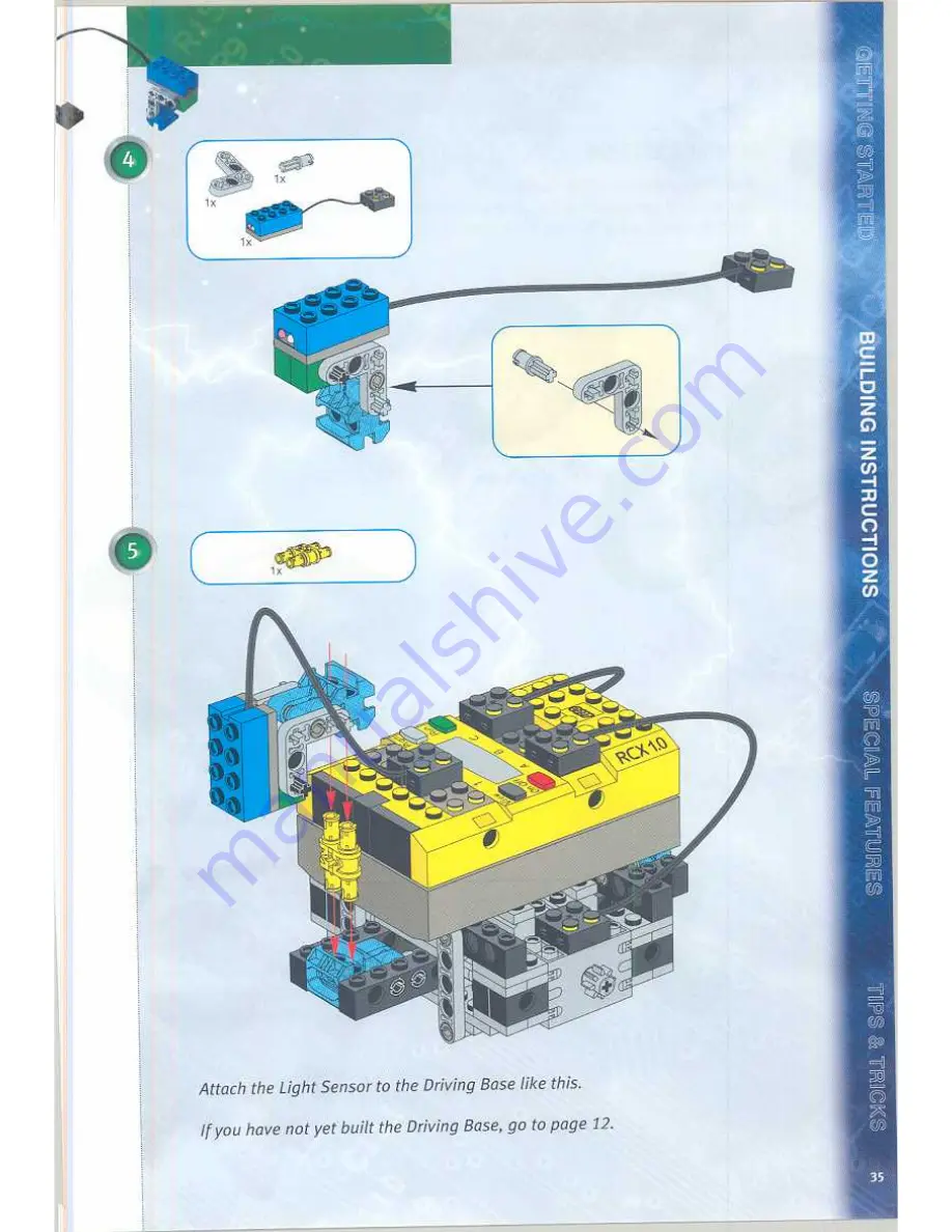 LEGO 9747 Robotics Invention Systems 1.5 Скачать руководство пользователя страница 35