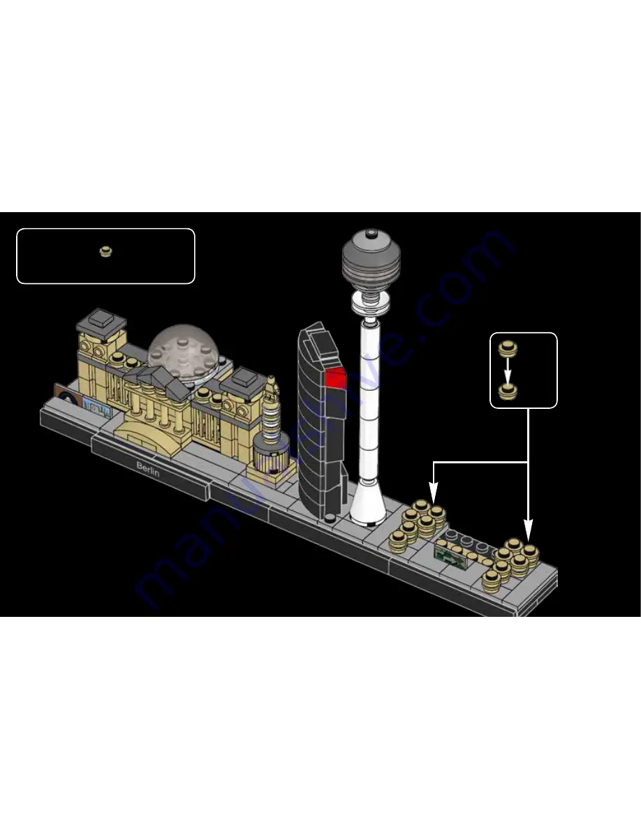 LEGO ARCHITECTURE 21027 BERLIN Скачать руководство пользователя страница 96