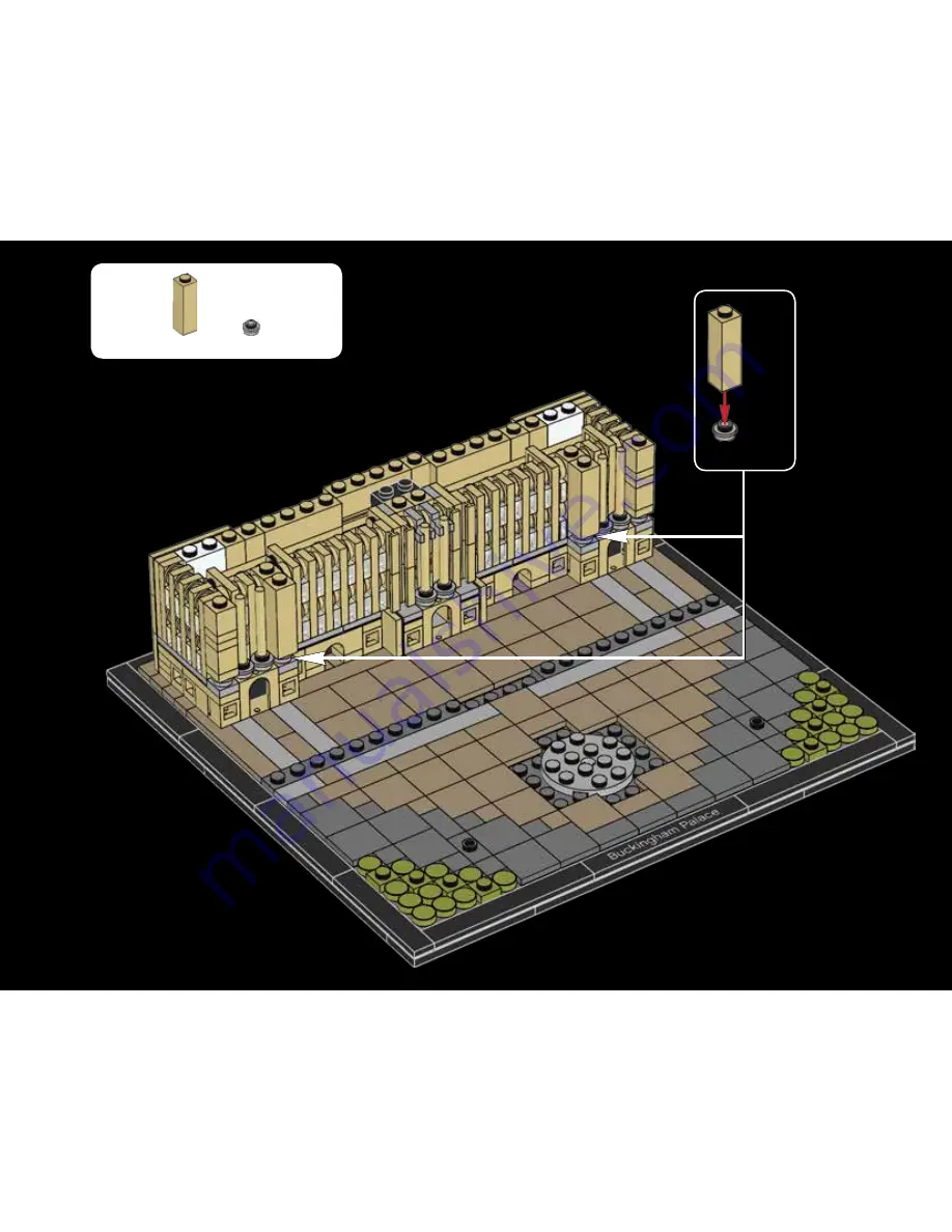 LEGO ARCHITECTURE 21029 BUCKINGHAM PALACE Скачать руководство пользователя страница 85