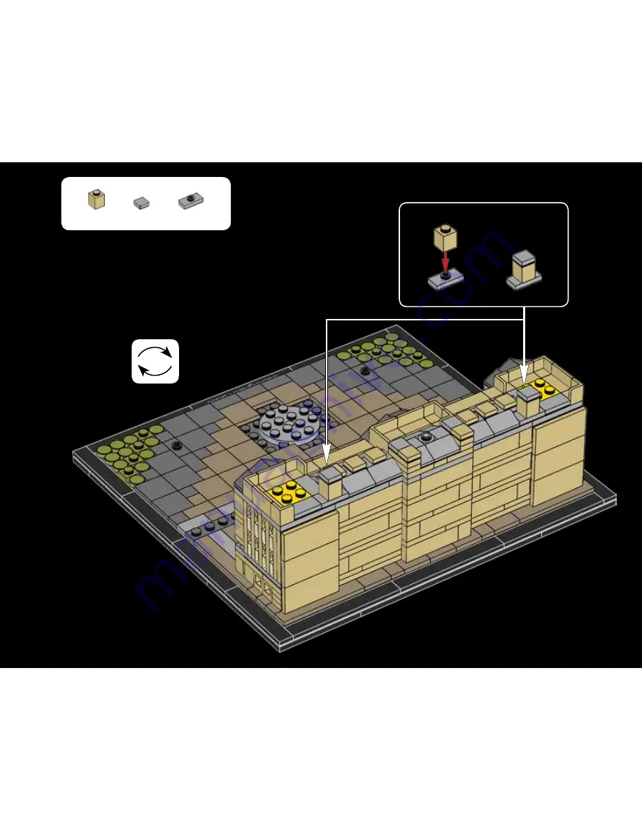 LEGO ARCHITECTURE 21029 BUCKINGHAM PALACE Скачать руководство пользователя страница 103