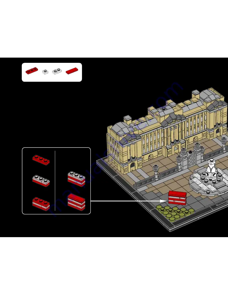 LEGO ARCHITECTURE 21029 BUCKINGHAM PALACE Скачать руководство пользователя страница 115