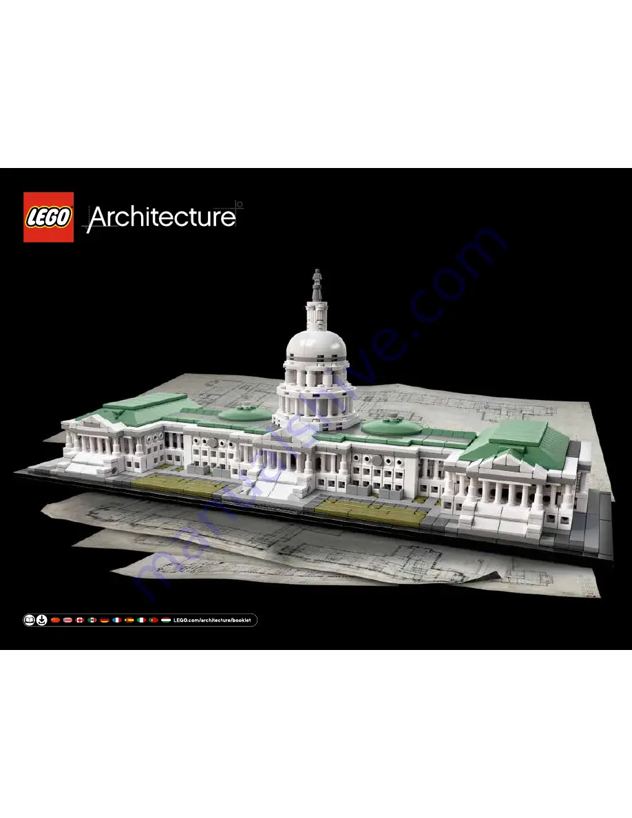 LEGO ARCHITECTURE 21030 UNITED STATES CAPITOL BUILDING Building Instructions Download Page 1