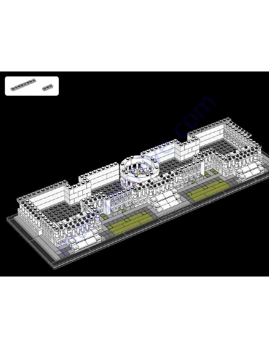 LEGO ARCHITECTURE 21030 UNITED STATES CAPITOL BUILDING Building Instructions Download Page 106