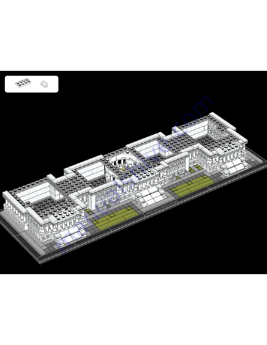 LEGO ARCHITECTURE 21030 UNITED STATES CAPITOL BUILDING Скачать руководство пользователя страница 118