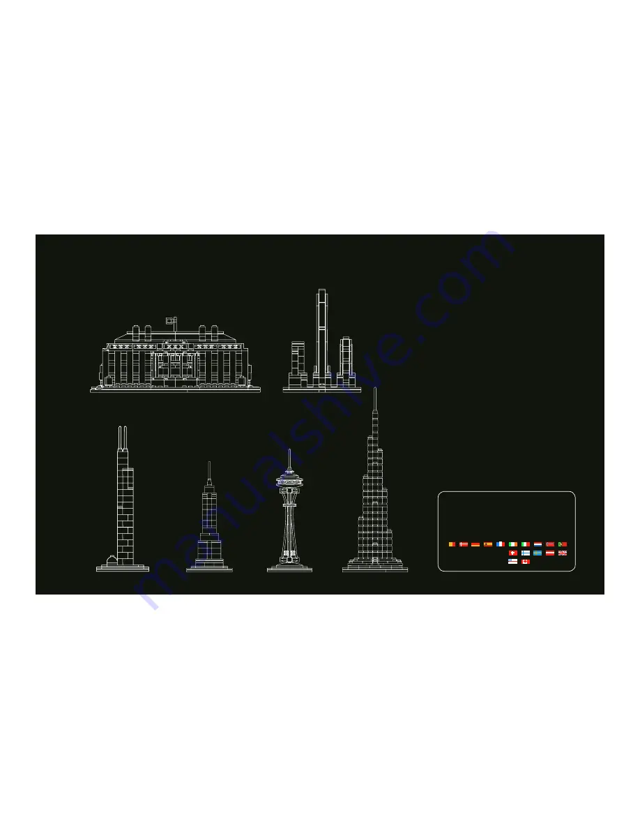 LEGO Architecture Brandenburg Gate Скачать руководство пользователя страница 55