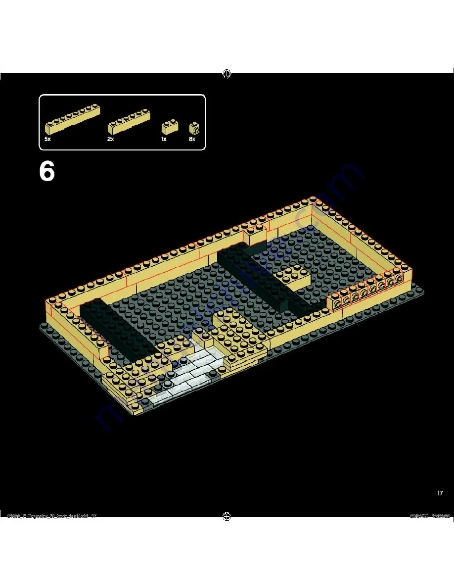 LEGO Architecture Fallingwater Building Instructions Download Page 17