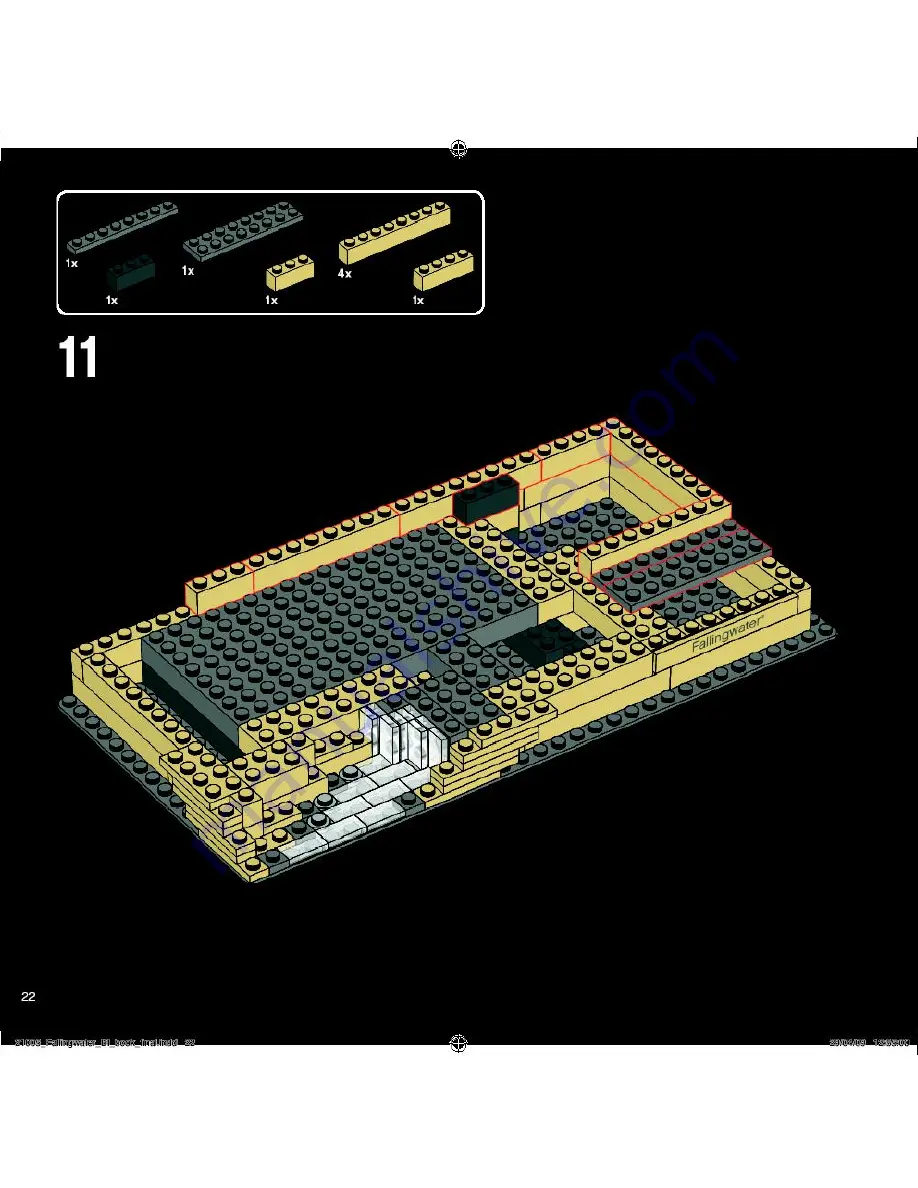 LEGO Architecture Fallingwater Скачать руководство пользователя страница 22