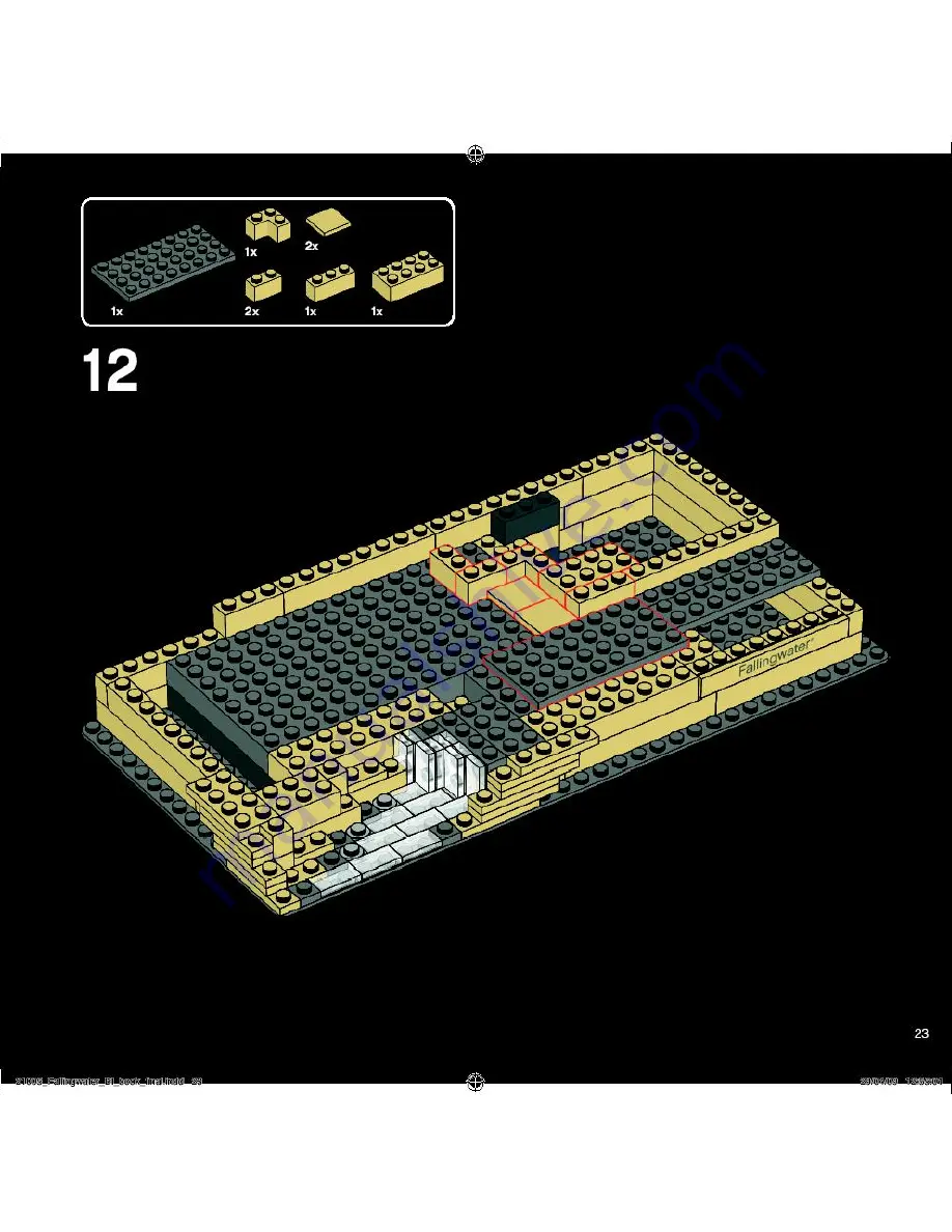 LEGO Architecture Fallingwater Скачать руководство пользователя страница 23