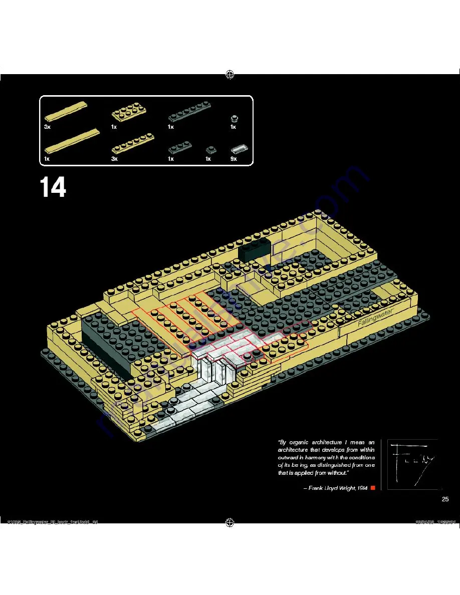 LEGO Architecture Fallingwater Скачать руководство пользователя страница 25