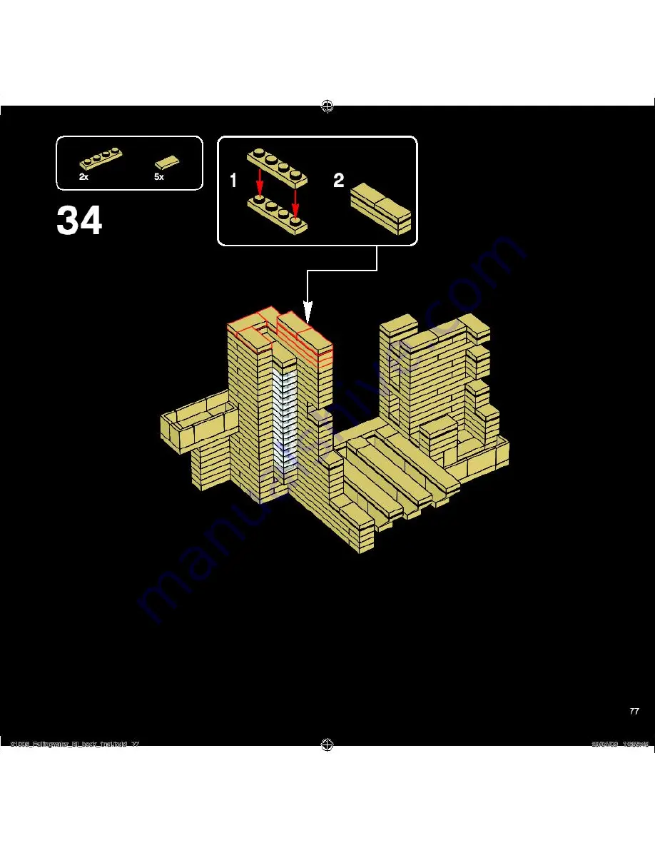 LEGO Architecture Fallingwater Скачать руководство пользователя страница 77
