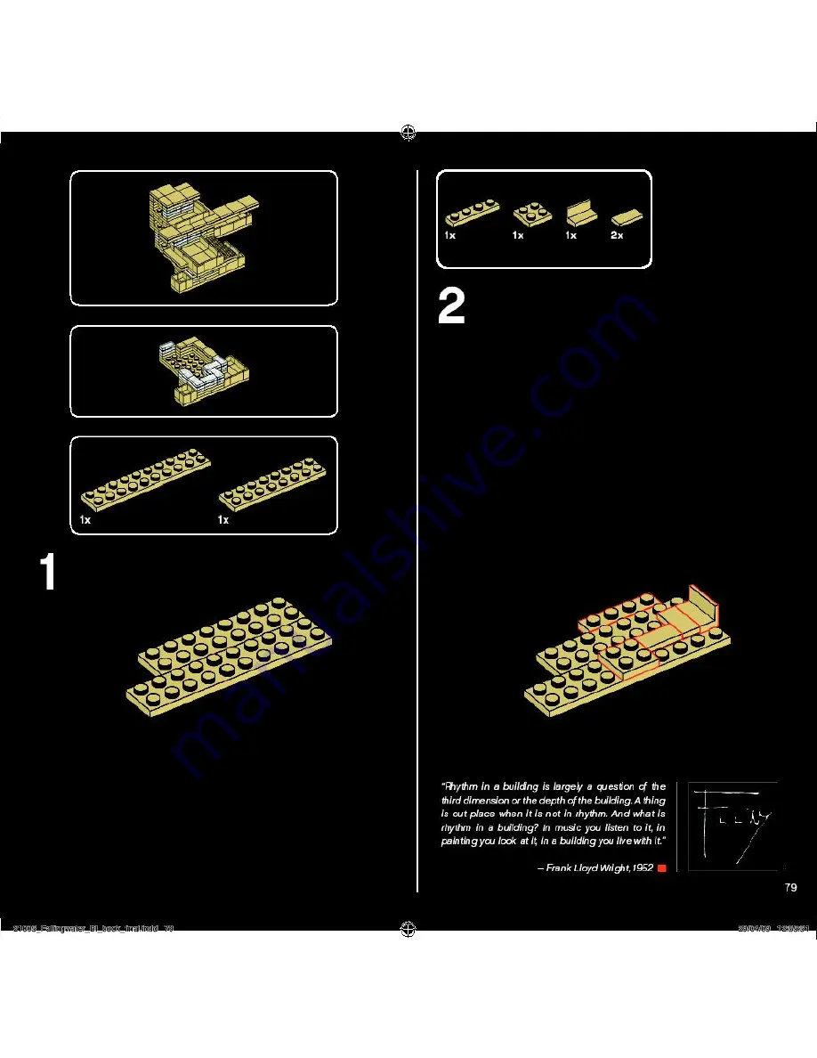 LEGO Architecture Fallingwater Скачать руководство пользователя страница 79
