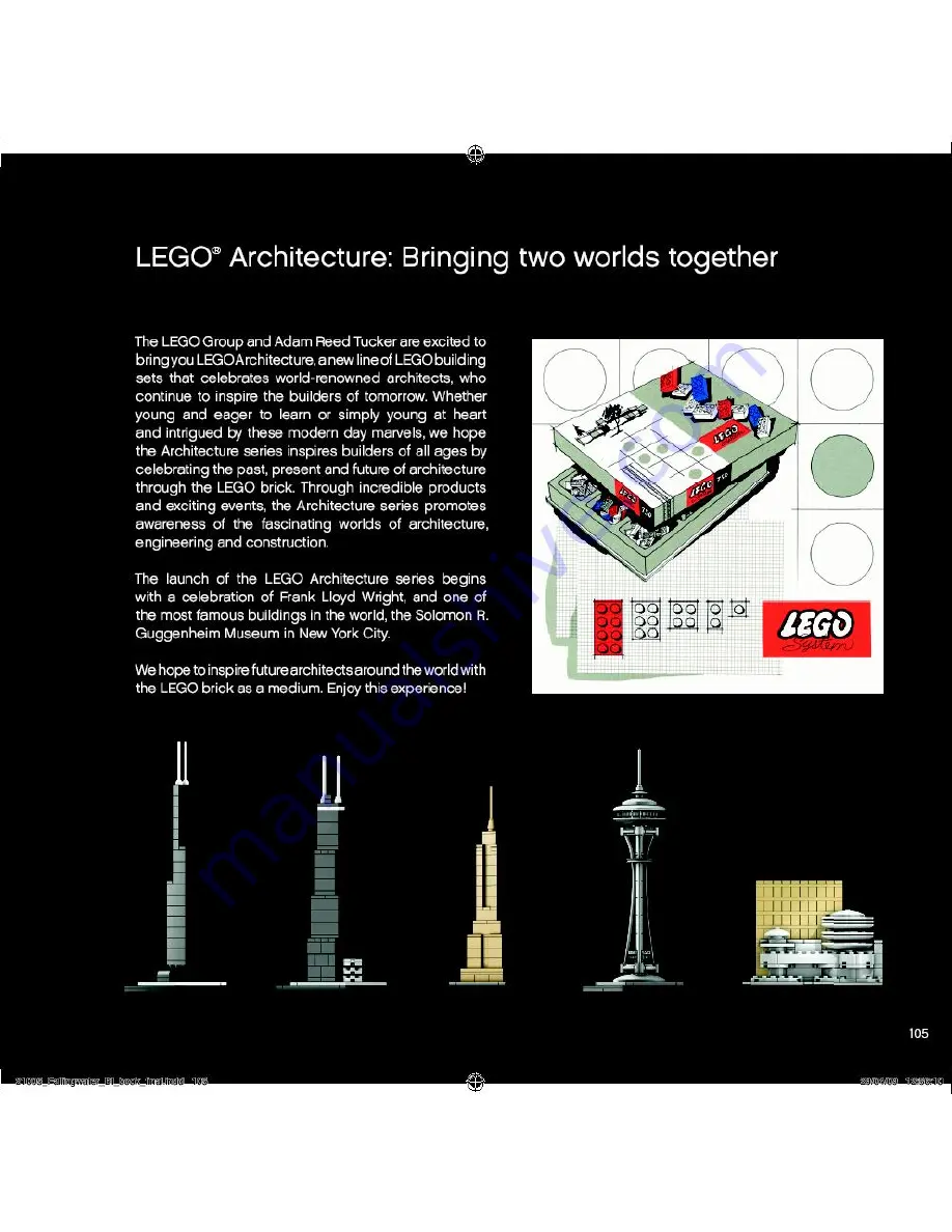 LEGO Architecture Fallingwater Скачать руководство пользователя страница 105
