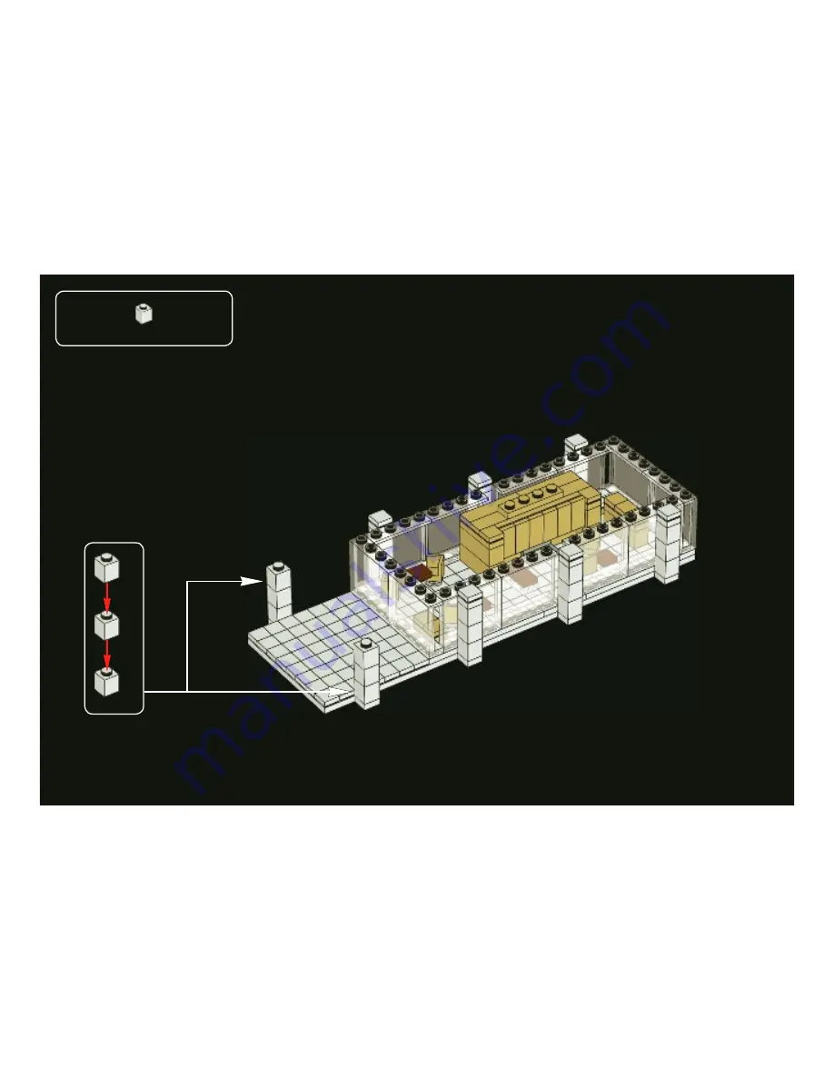 LEGO Architecture Farnsworth House Instructions Manual Download Page 54