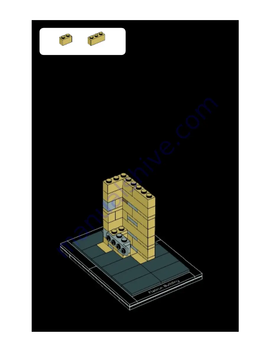 LEGO Architecture Flatiron Building 21023 Building Instructions Download Page 46