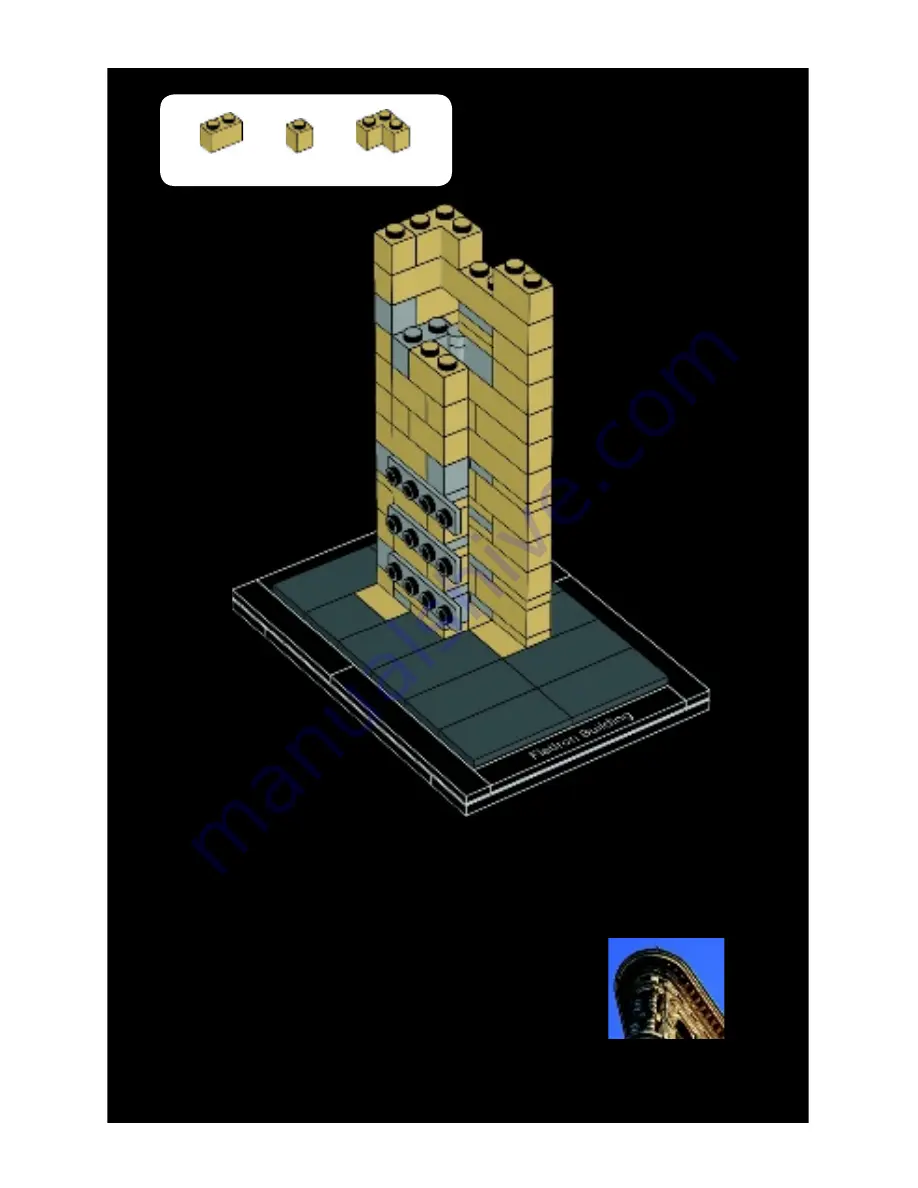 LEGO Architecture Flatiron Building 21023 Building Instructions Download Page 55