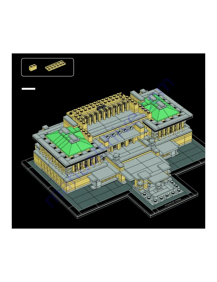 LEGO Architecture Imperial Hotel 21017 Building Instructions Download Page 159