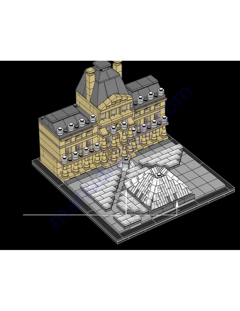 LEGO Architecture Louvre 21024 Building Instructions Download Page 127