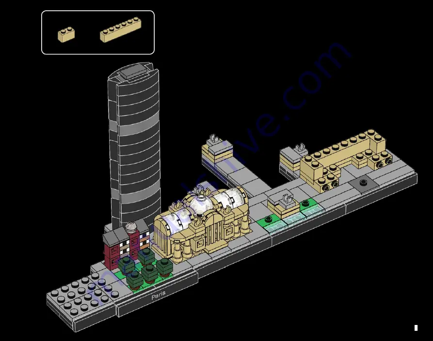 LEGO Architecture Paris 21044 Manual Download Page 63