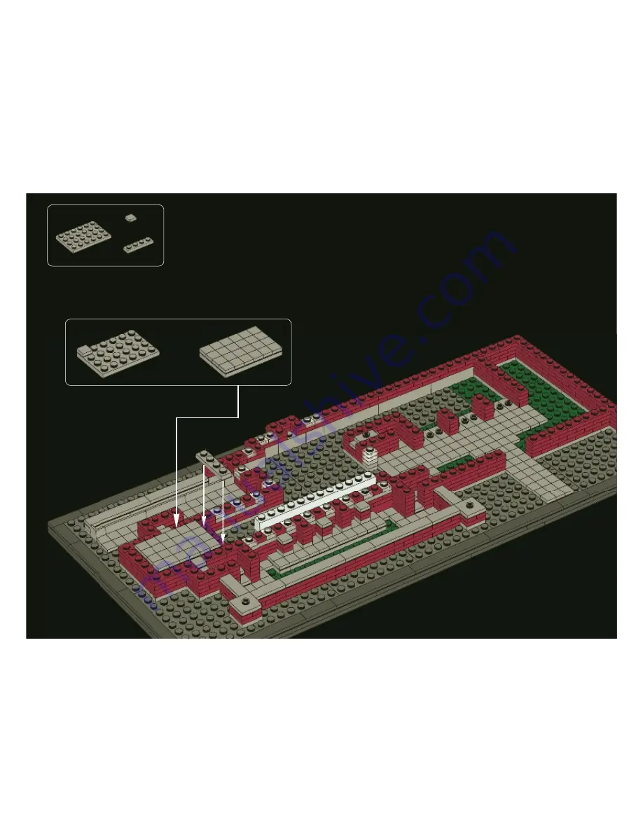 LEGO Architecture Robie House Building Instructions Download Page 93