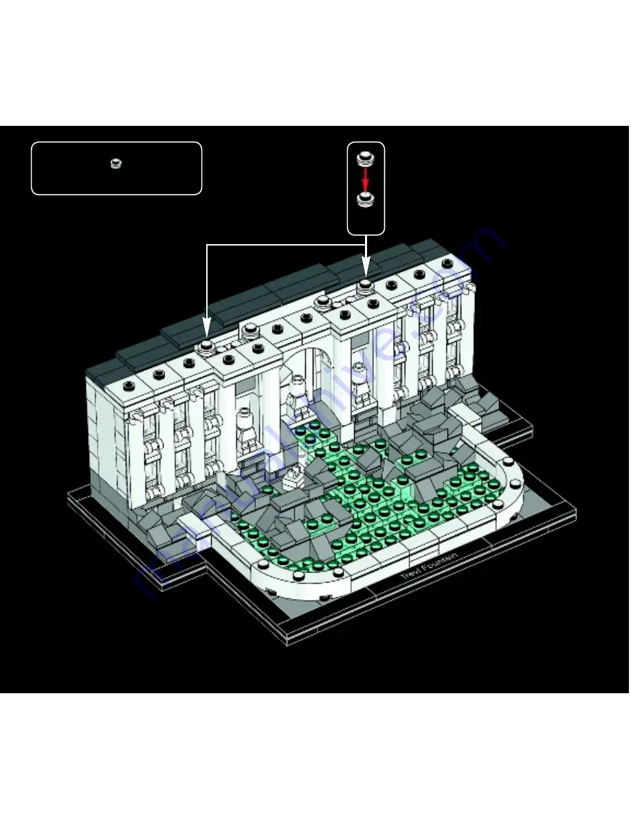 LEGO Architecture Trevi Fountain Скачать руководство пользователя страница 121