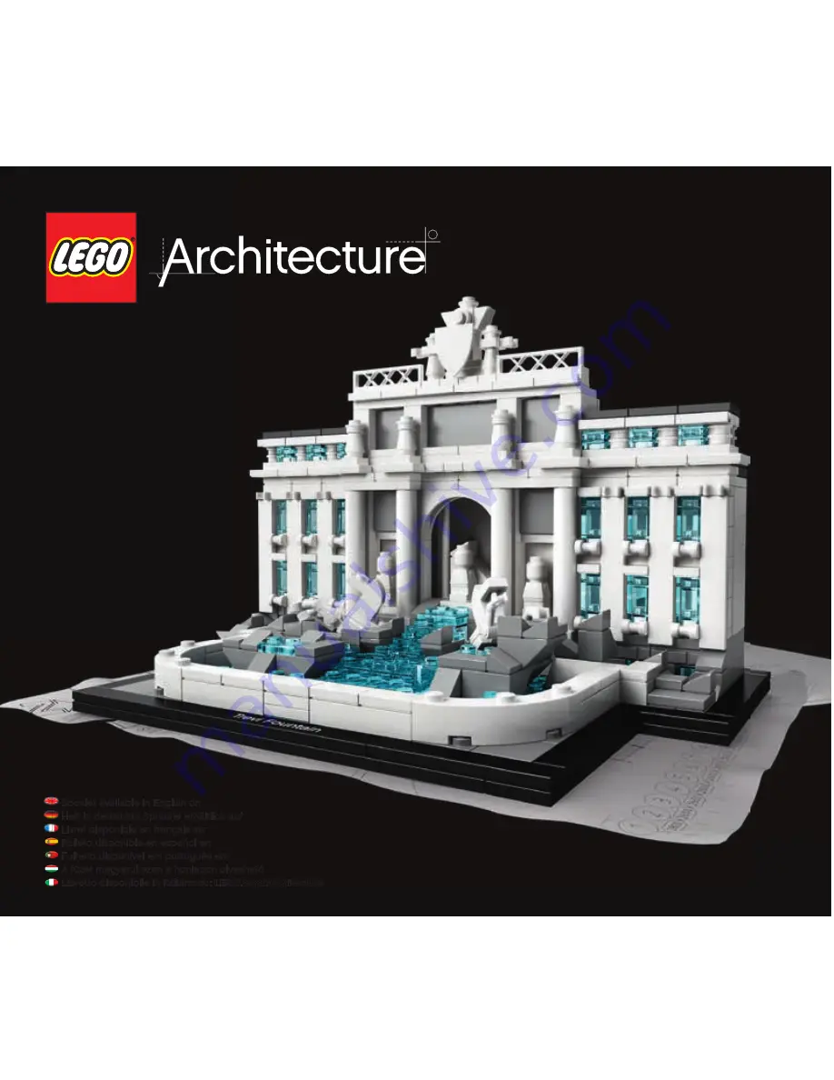 LEGO ARCHITECTURE TREVIFOUNTAIN Instructions Manual Download Page 1