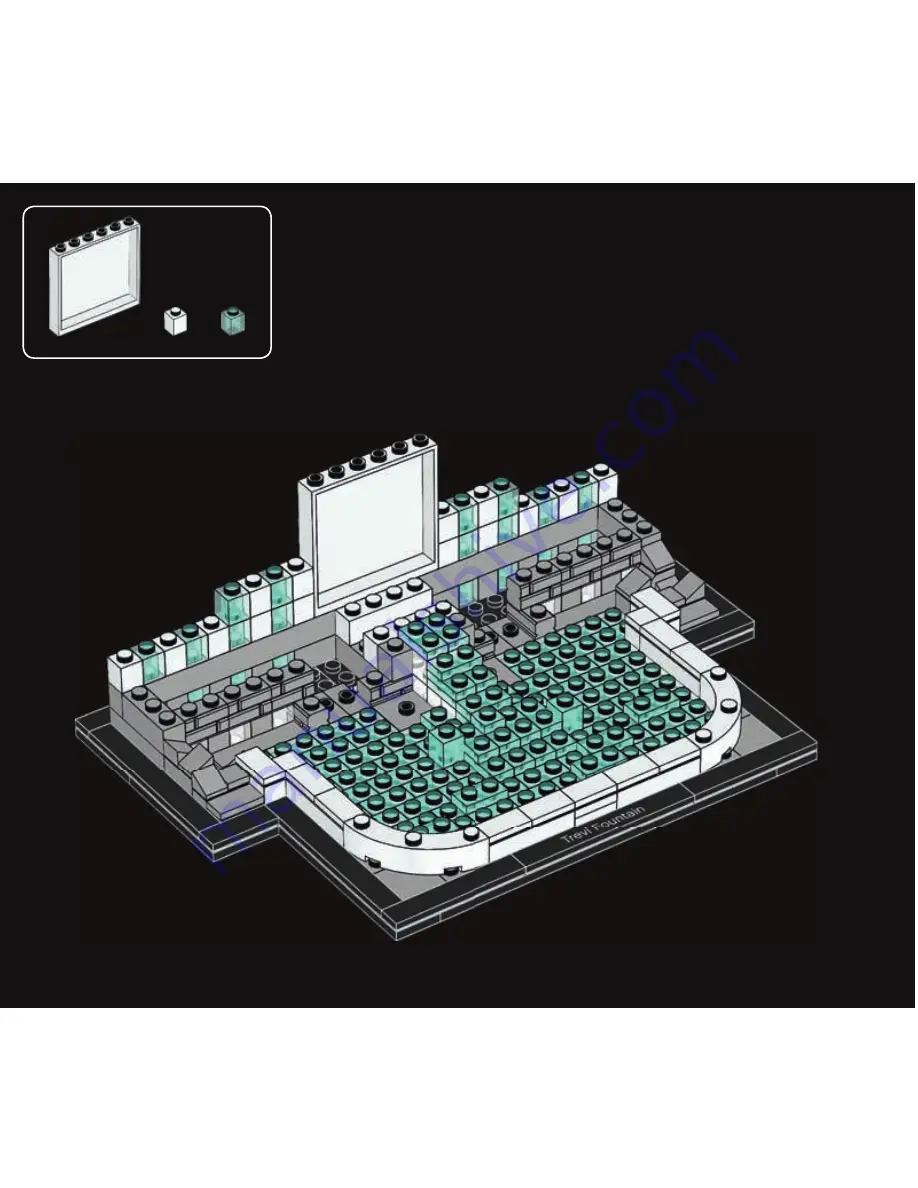 LEGO ARCHITECTURE TREVIFOUNTAIN Скачать руководство пользователя страница 64