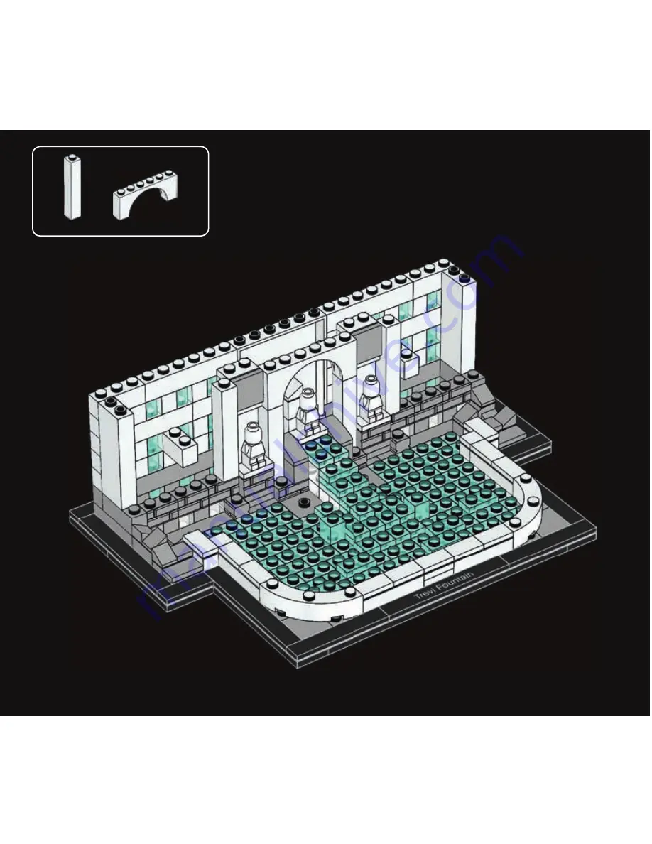 LEGO ARCHITECTURE TREVIFOUNTAIN Скачать руководство пользователя страница 77