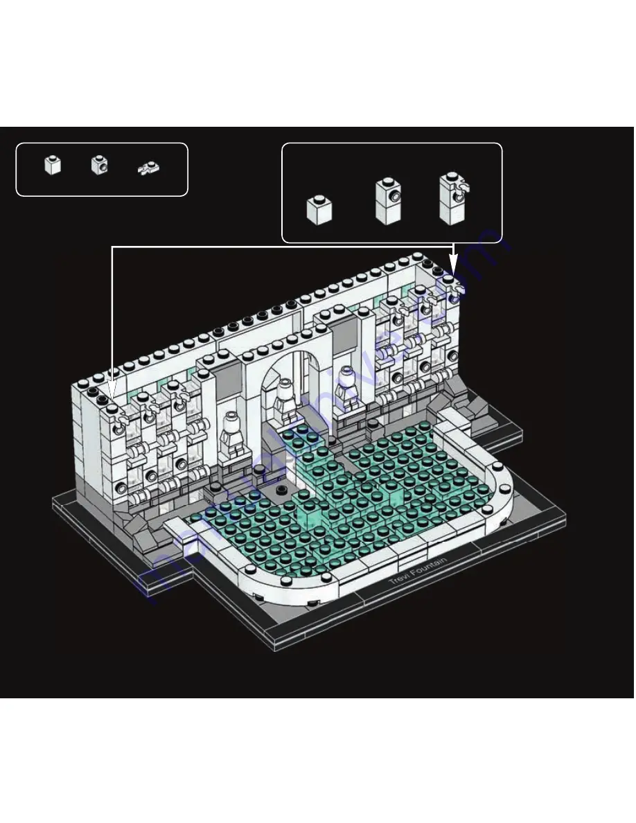 LEGO ARCHITECTURE TREVIFOUNTAIN Скачать руководство пользователя страница 84