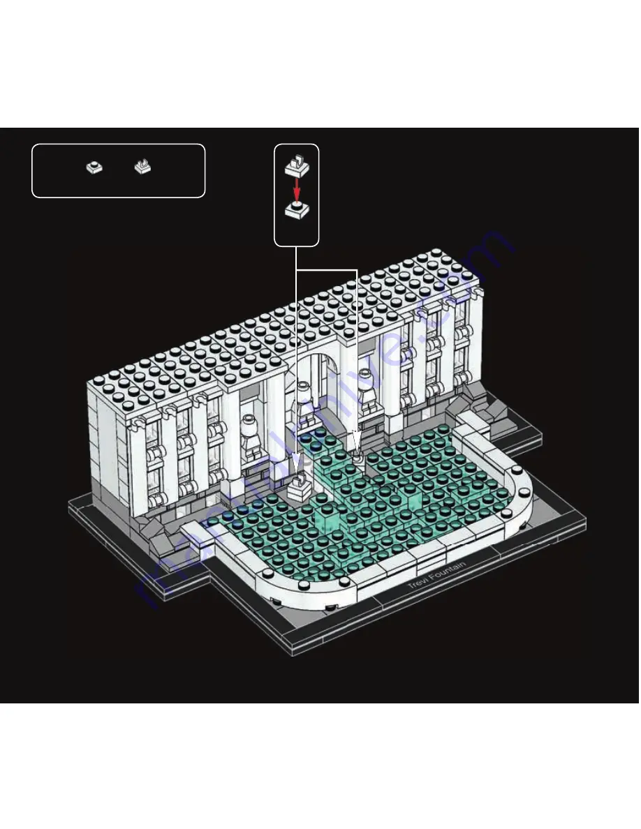 LEGO ARCHITECTURE TREVIFOUNTAIN Скачать руководство пользователя страница 91