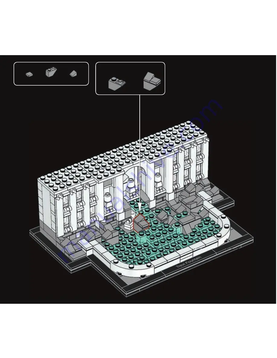 LEGO ARCHITECTURE TREVIFOUNTAIN Скачать руководство пользователя страница 101