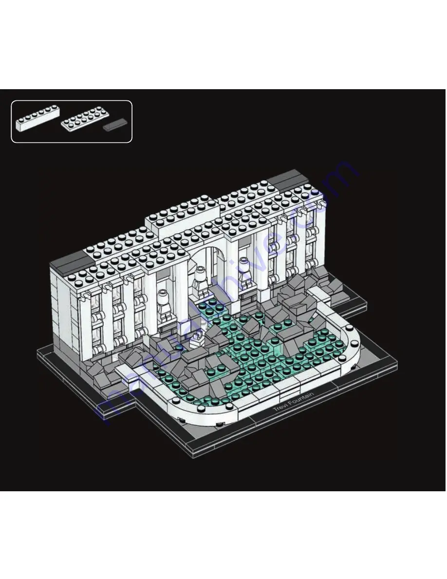 LEGO ARCHITECTURE TREVIFOUNTAIN Instructions Manual Download Page 106