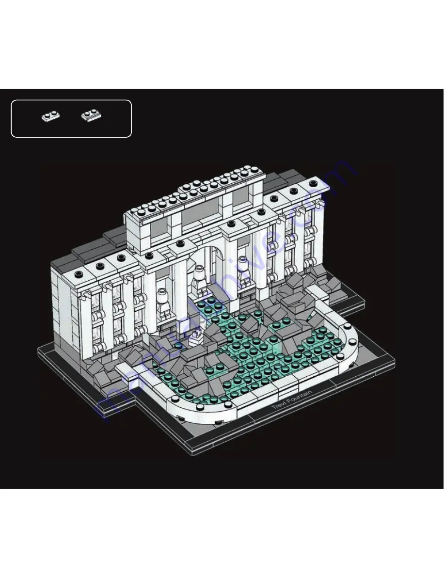 LEGO ARCHITECTURE TREVIFOUNTAIN Скачать руководство пользователя страница 122