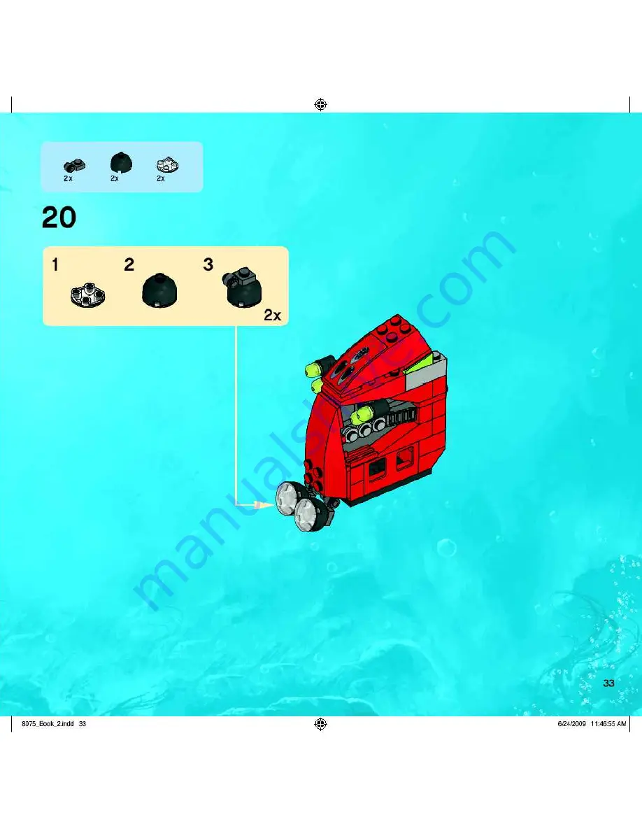 LEGO Atlantis 8075 Building Instructions Download Page 33