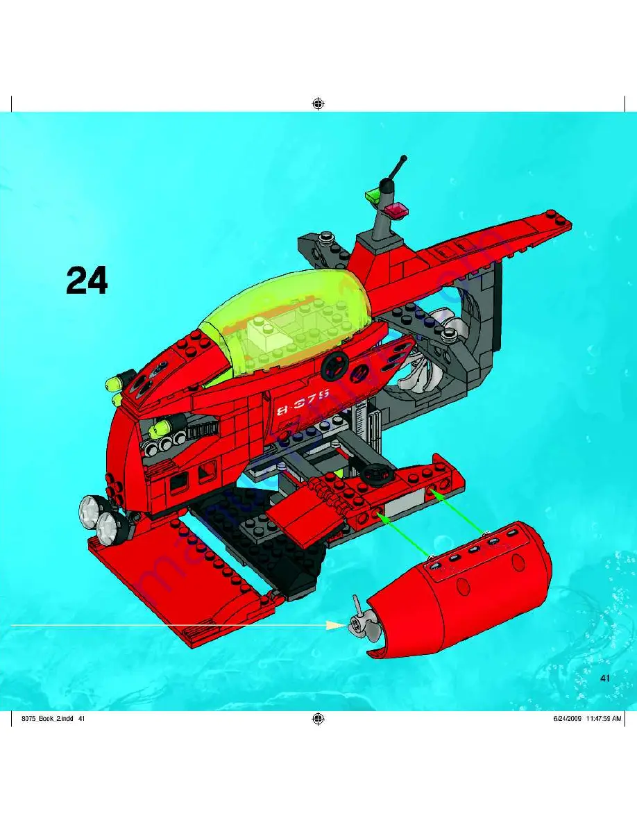 LEGO Atlantis 8075 Building Instructions Download Page 41