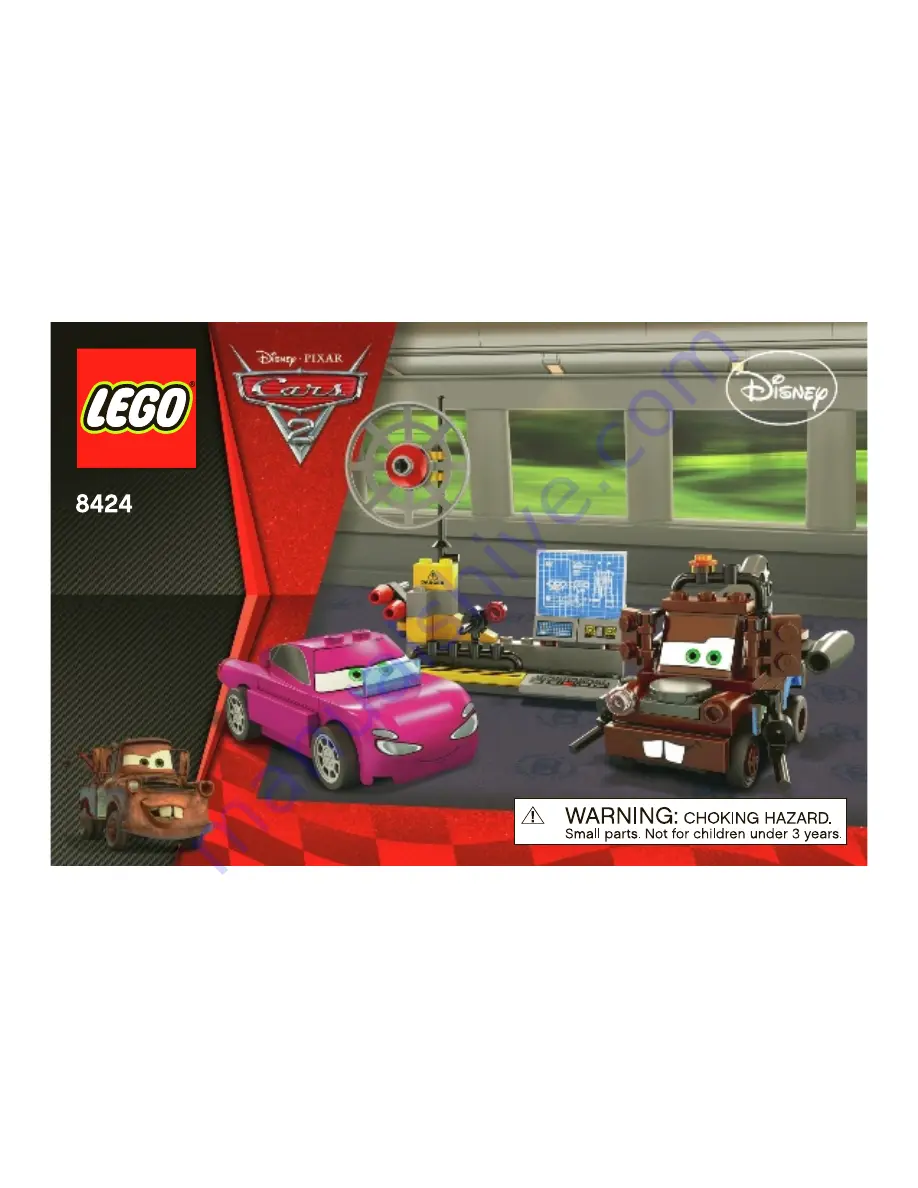 LEGO Cars 2 8424 Assembly Manual Download Page 1