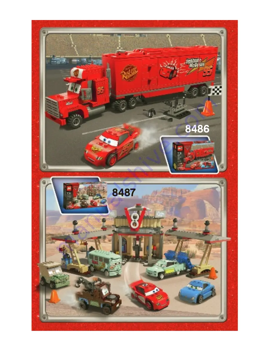 LEGO Cars 2 8424 Assembly Manual Download Page 43