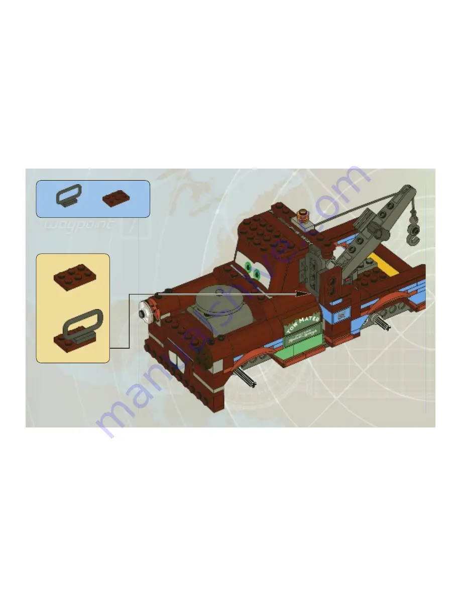 LEGO Cars 2 8677 Assembly Manual Download Page 64