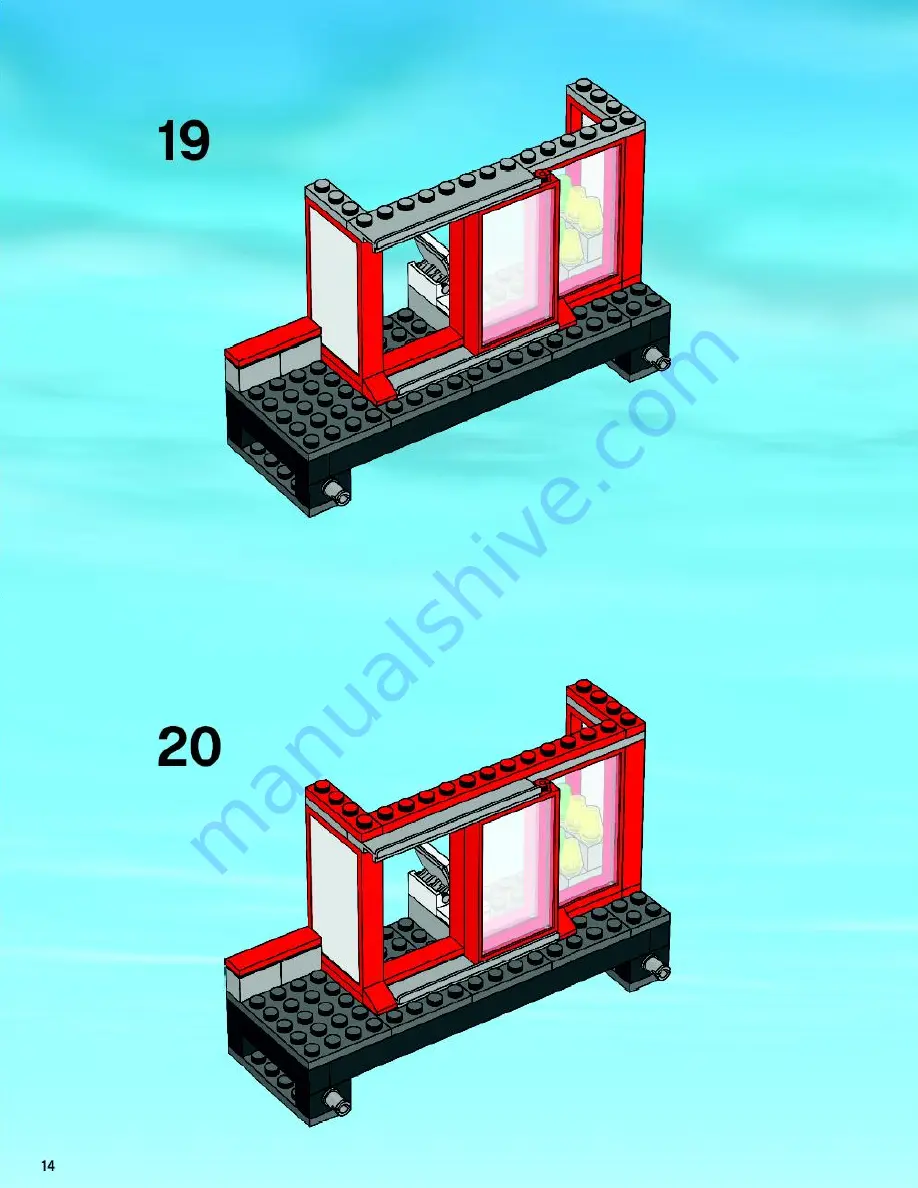 LEGO City 7937 Assembly Manual Download Page 14